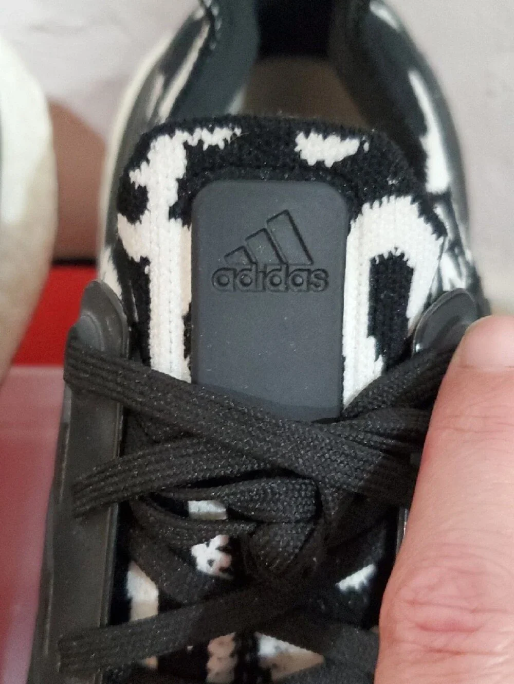 Adidas Ultraboost 22 Knit Running Shoe In Black & White Zebra
